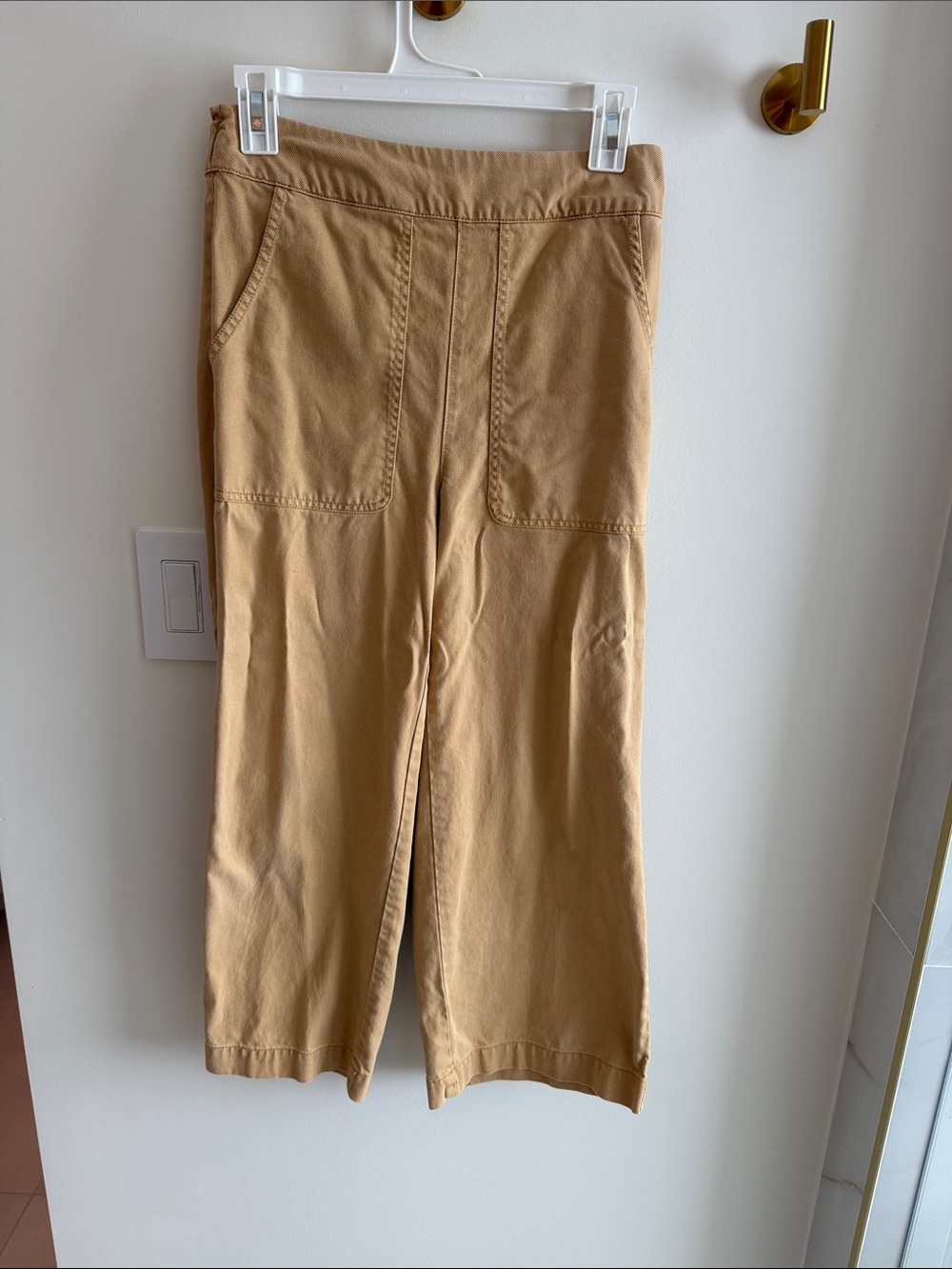 Nicole Miller Wide Leg Pants in Camel/Tan